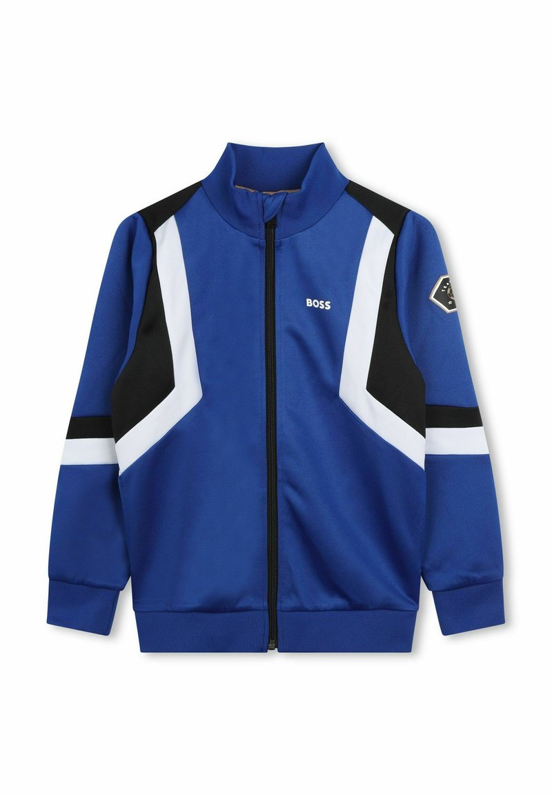 BOSS Kidswear Sweater met rits blauw BOSS Kidswear Sweater met rits blauw