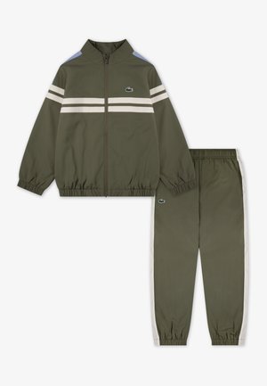 Lacoste FRONT STRIPE TRACK - Trenirka - olive