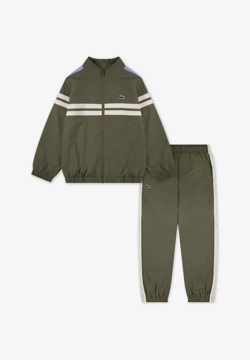 Lacoste FRONT STRIPE TRACK - Trenirka - olive
