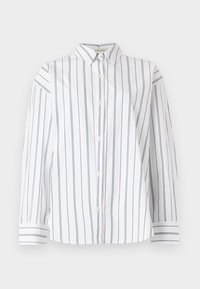 OVERSIZED TIE BACK SHIRT - Button-down blouse - white