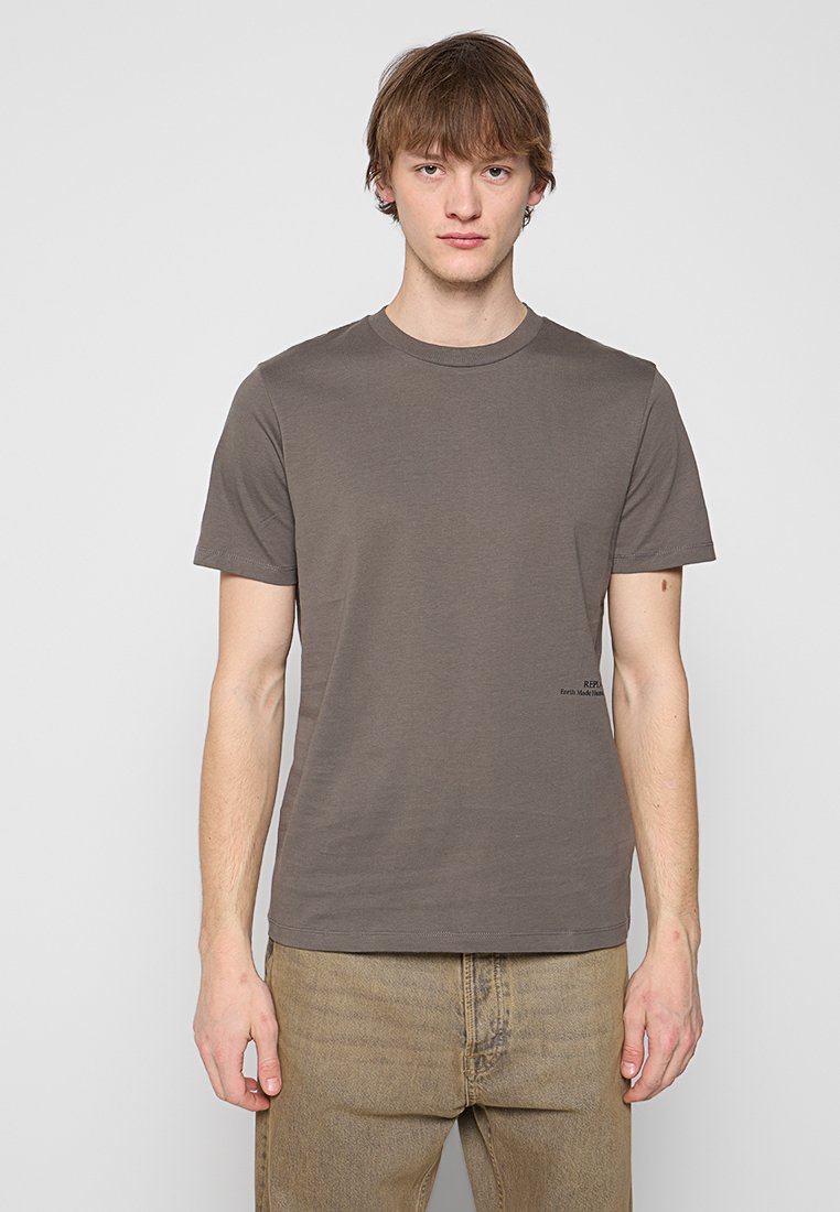 Replay T-shirt basic donkergrijs