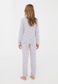 Terranova SET CON UNICORNI - Pigiama - var grigio chiaro melange