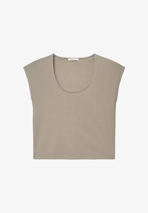 Calliope, T-SHIRT TINTA UNITA - T-shirt basic - fango