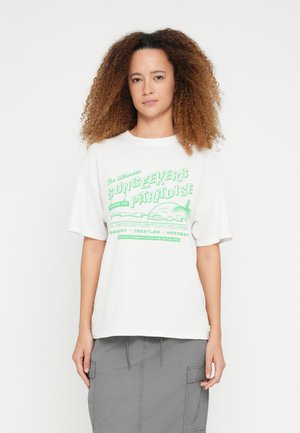 SUNSEEKERS HERITAGE TEE - Potiskana majica - optical white