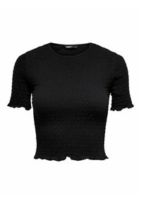 ONLY MIT KURZEN ÄRMELN GESMOKTES - Blůza - black