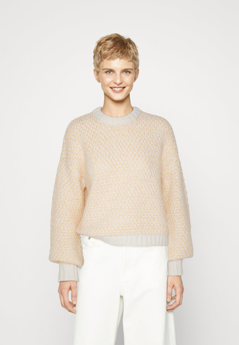 Pieces - Pcrath Ss O-Neck Knit Cardigan Pwp - 4997537 Birch main image 1
