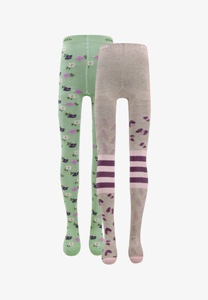 Ewers, 2ER PACK FLIPSIDE BLUMEN - Tights - bunt