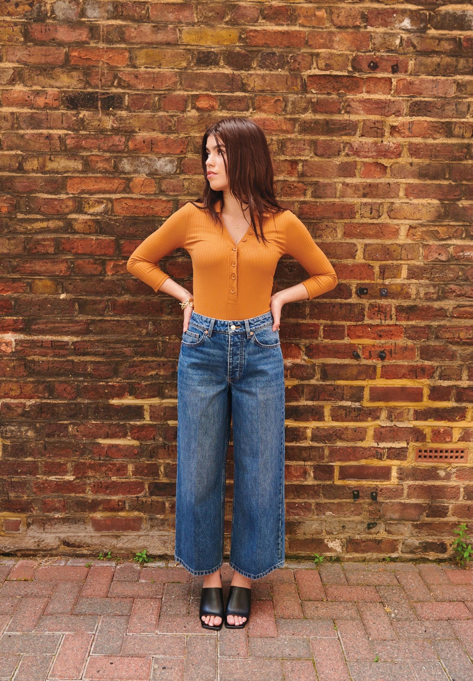 Own.Denim CROPPED WIDE LEG JEANS - Šiek 