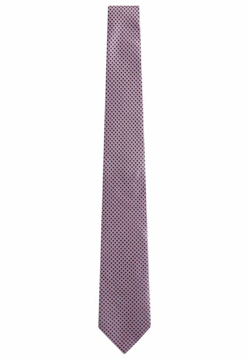 Next SIGNATURE MADE IN ITALY GEOMETRIC DESIGN - Kravata - damson pink
