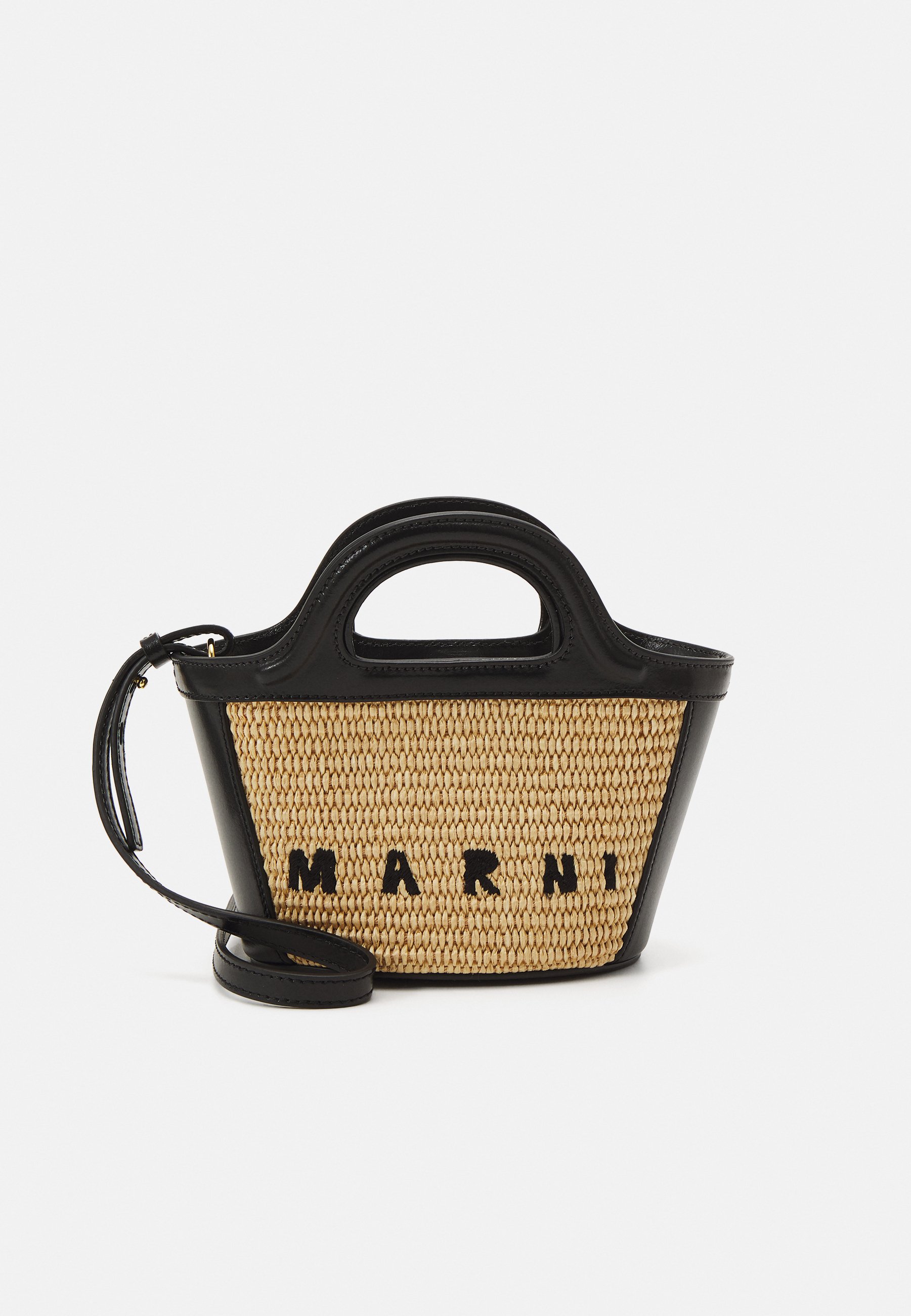 Marni TROPICALIA BAG UNISEX - Handbag - sand storm/black/black 