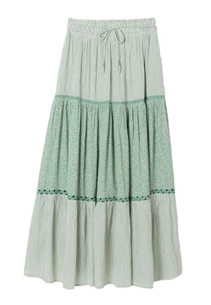 FatFace, REGULAR FIT - MAXI SKIRT  . - Falda acampanada - green coral texture