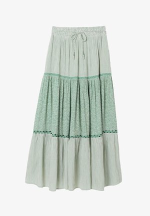 FatFace, REGULAR FIT - MAXI SKIRT . - Falda acampanada - green coral texture