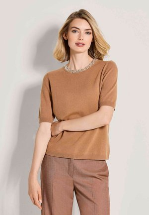 T-Shirt print - nougat brown