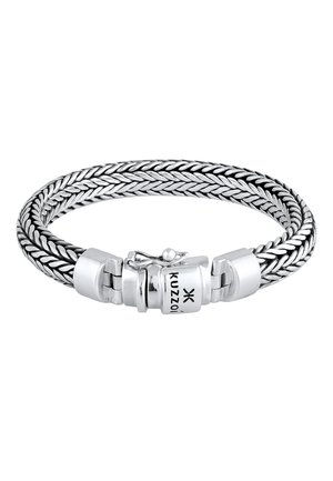 BRAIDED STATEMENT - Armband - silver-coloured