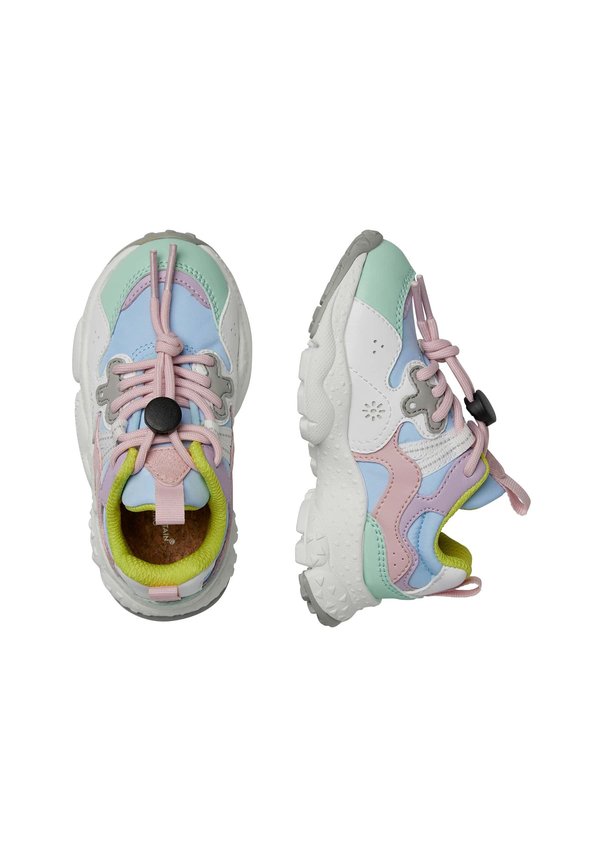 Lauflernschuh – weiß hellblau