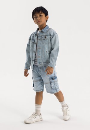 COLLARED - Jeansjacke - light-blue denim