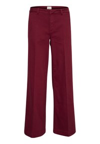LARAMW  - Vaqueros a campana - burgundy red wash