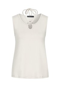NECKHOLDER WITH RING-DETAIL - Topp - beige