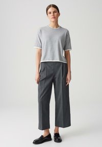 OPUS BOXY FIT LAYERING LOOK - Trui - hazy fog melange