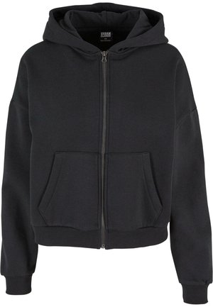 Urban Classics BOXY  - Sweat zippé - black