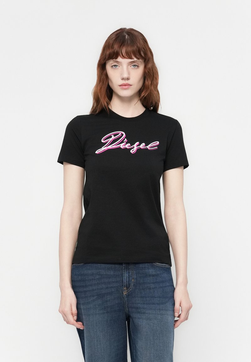 Diesel T-shirt print rood
