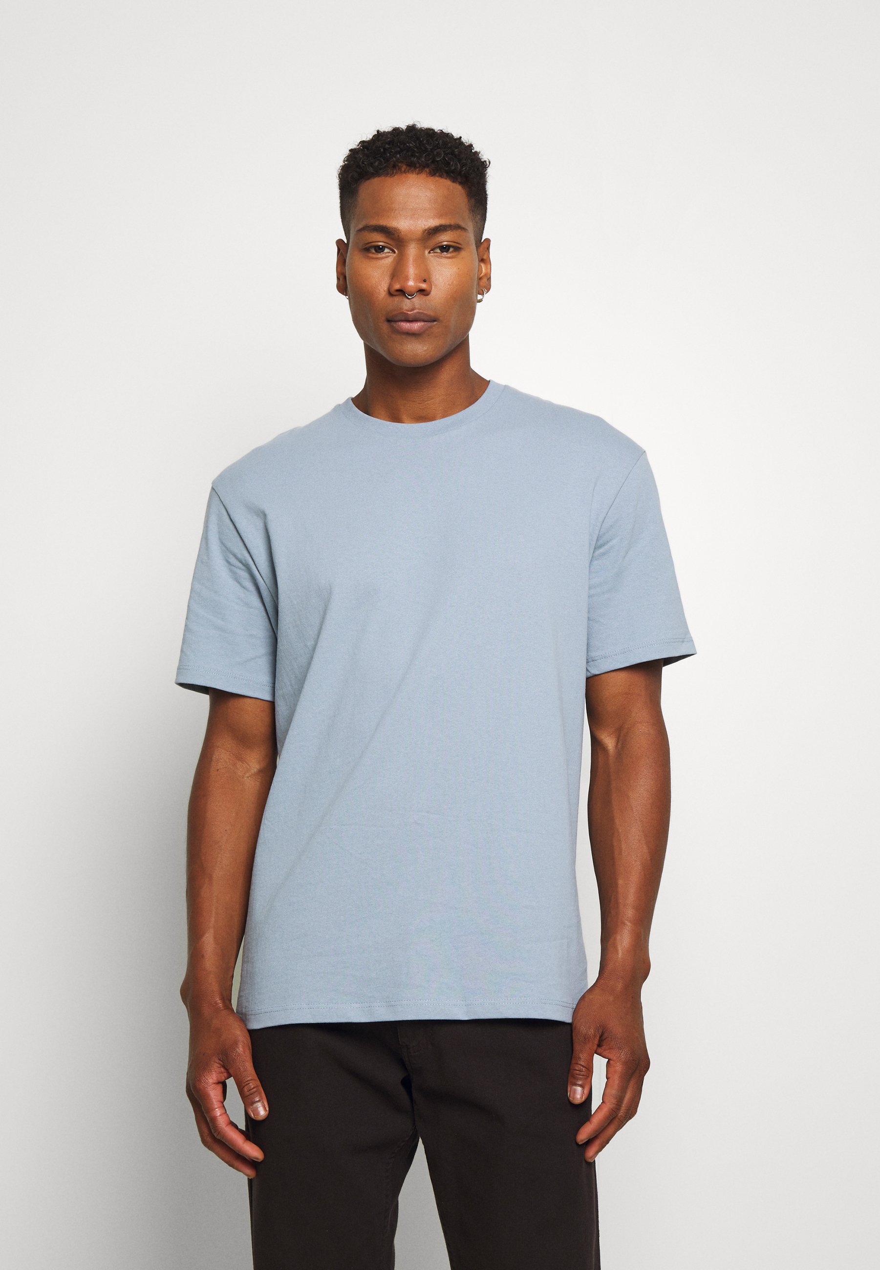 Topman 3 PACK T shirts blackgreyblue Zalando.no Topman 3 PACK - T-shirts - dark blue/stone/blue