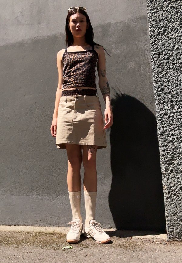 UTILITY - A-line skirt - stone khaki2