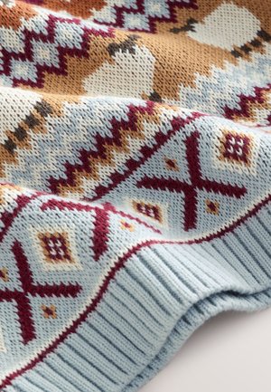 Next REGULAR FIT - FAIRISLE CREW NECK - Vesta - light blue