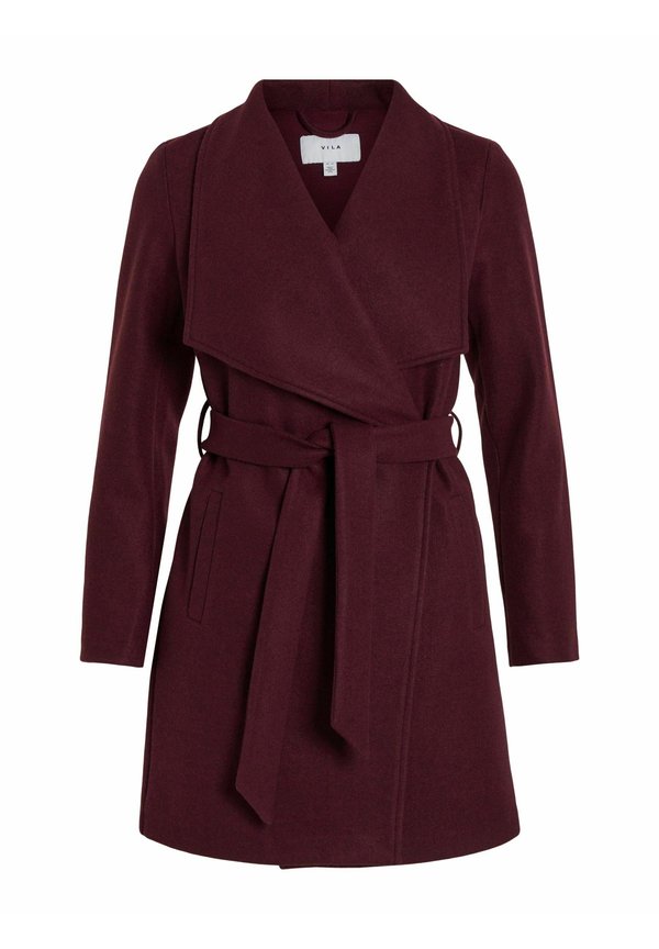 VICOOLEY COLLAR BELT COAT - Kurzmantel - winetasting