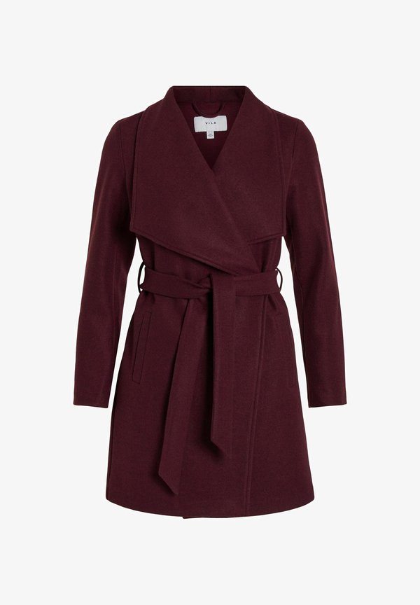 VICOOLEY COLLAR BELT COAT - Short coat - winetasting