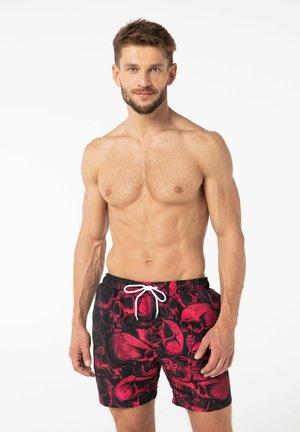 SKULLS - Shorts da mare - red