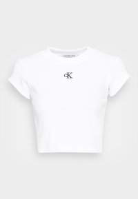 CROPPED SLIM TEE - T-Shirt basic - bright white