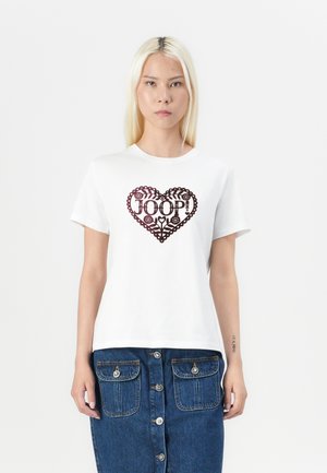 Tricou cu imprimeu - open white