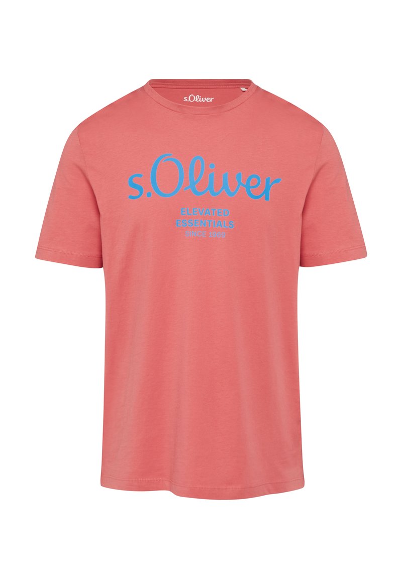 s.Oliver T-shirt print koraalrood