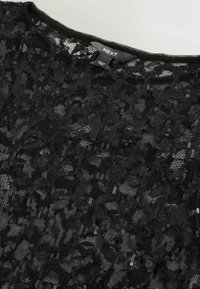 REGULAR FIT - LACE SEQUIN SLASH NECK SLEEVLESS - Viršus - black