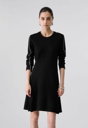 LIU JO, LIU JO SHORT DRESS IN PUNTO MILANO FABRIC - Vestido ligero - black