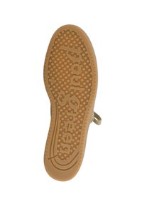 Gummisula i beige med texturerat grepp och cirkulära mönster. "Paul Green" präglat i mitten. Lätt och flexibel design.