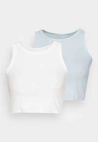 Não selecionado, baby blue/bright white