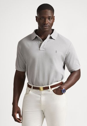 THE ICONIC MESH POLO SHIRT - Bluză polo - soft grey