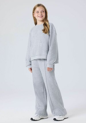 Name it, SWEATSHIRT RELAXED FIT - Mikina - light grey melange