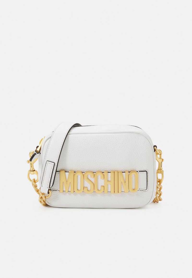 MOSCHINO LETTERING SHOULDER BAG Across body bag white Zalando.co.uk