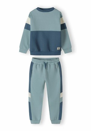 COLOURBLOCK LONG SLEEVE SET - Collegepaita - blue/grey
