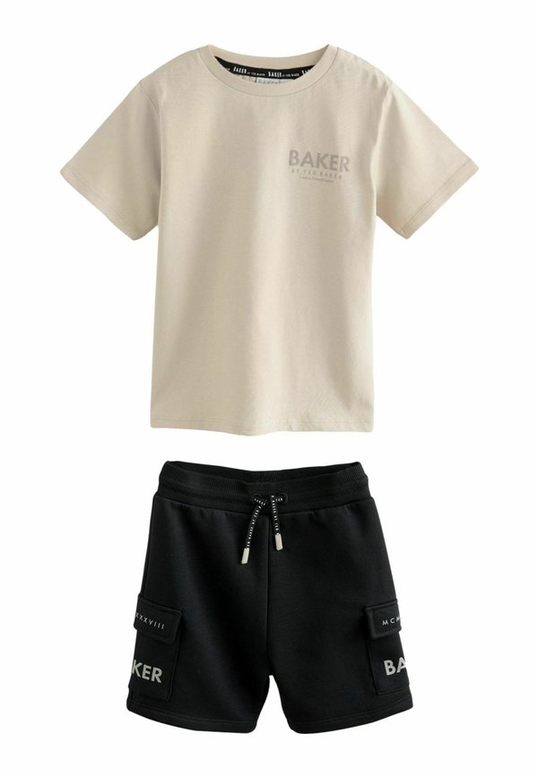 REGULAR FIT - GRAPHIC SET - Jogginghose - stone