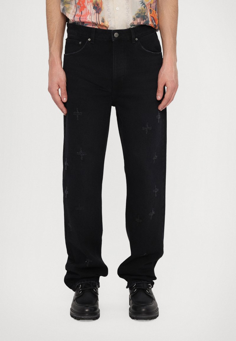 Ksubi - ANTI NIRVANA PLUS TRASHED - Jean boyfriend - black, Agrandir