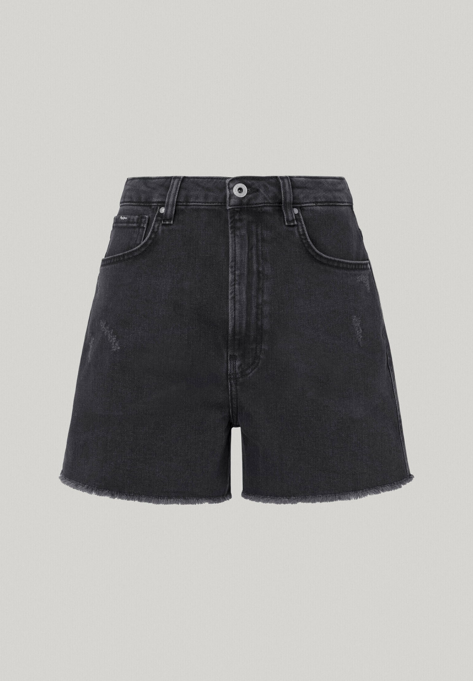 Pepe Jeans Damen A-Line Shorts – Ultrahohe Taille Mit Streifen-Print
