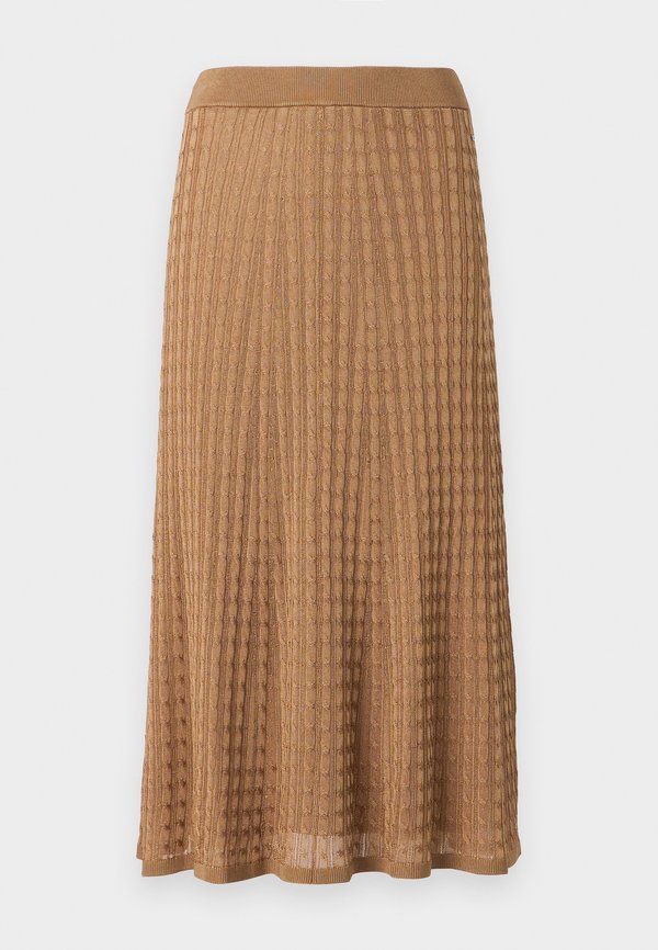 CABLE MIDI FLARED SKIRT - A-line skirt - safari canvas2