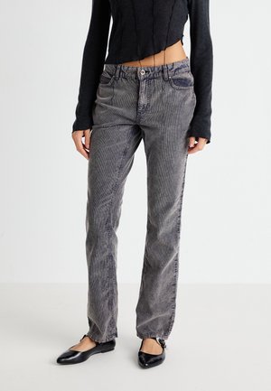 ONLMARY MOUNA WASH FLARED PANT  - Trousers - black washed