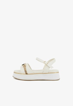 Alviero Martini, WEDGE SANDAL - Sandali con plateau - panna