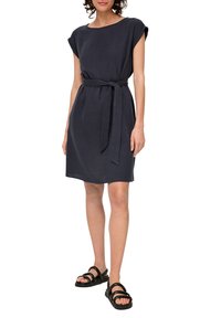 s.Oliver CRINKLE MET RUGDECOLLETÉ granatowy