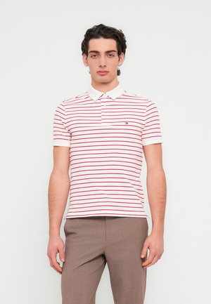SLIM CORE ESSENTIAL - Πόλο - white/medium red